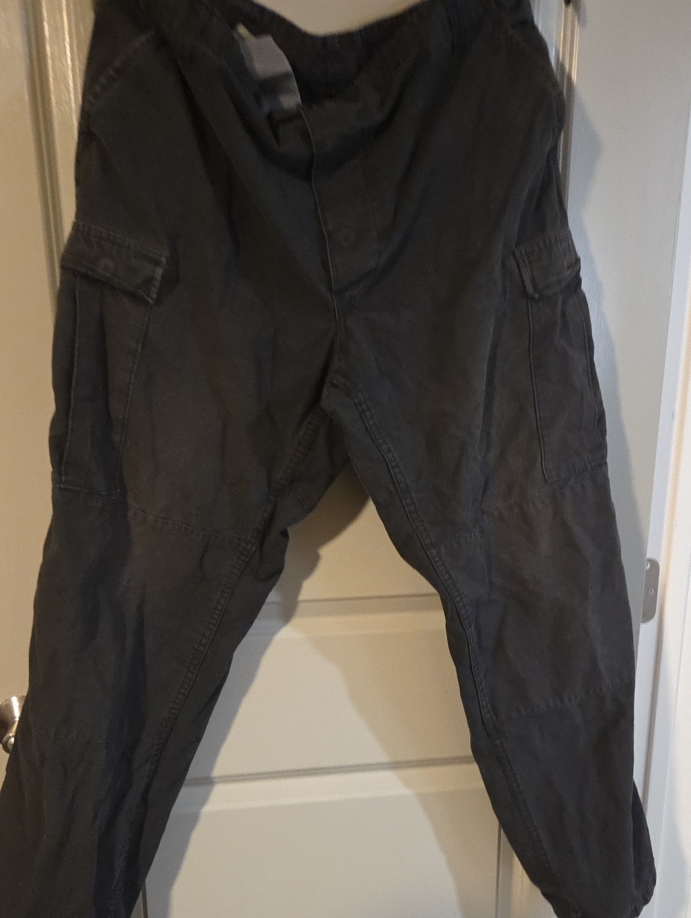 Vintage Men's Cargo Pants in Black